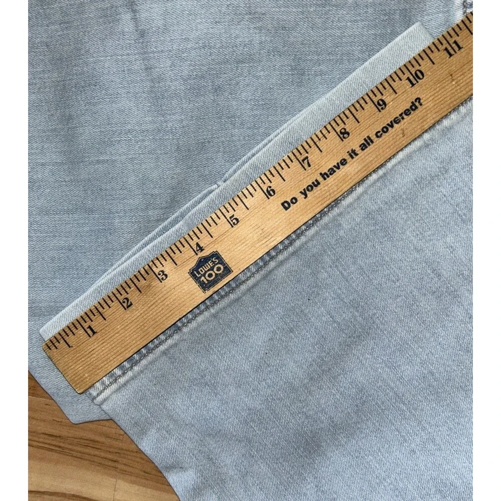 American Eagle Boho Wide Leg Crop Jeans Festival Relaxed Fit Sz 6 X-short 32x25